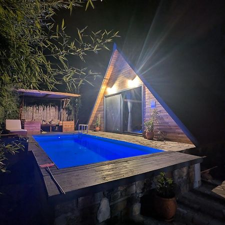 Unique Wooden Villa With Pool Olympiáda Eksteriør bilde