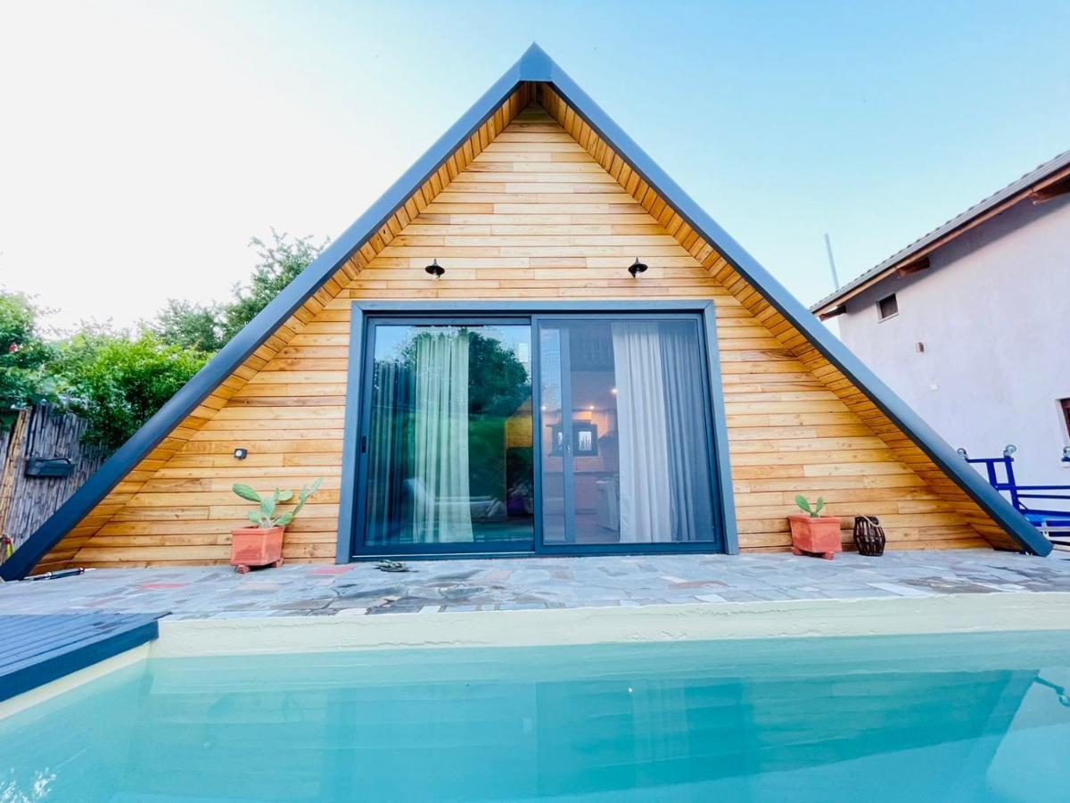 Unique Wooden Villa With Pool Olympiáda Eksteriør bilde